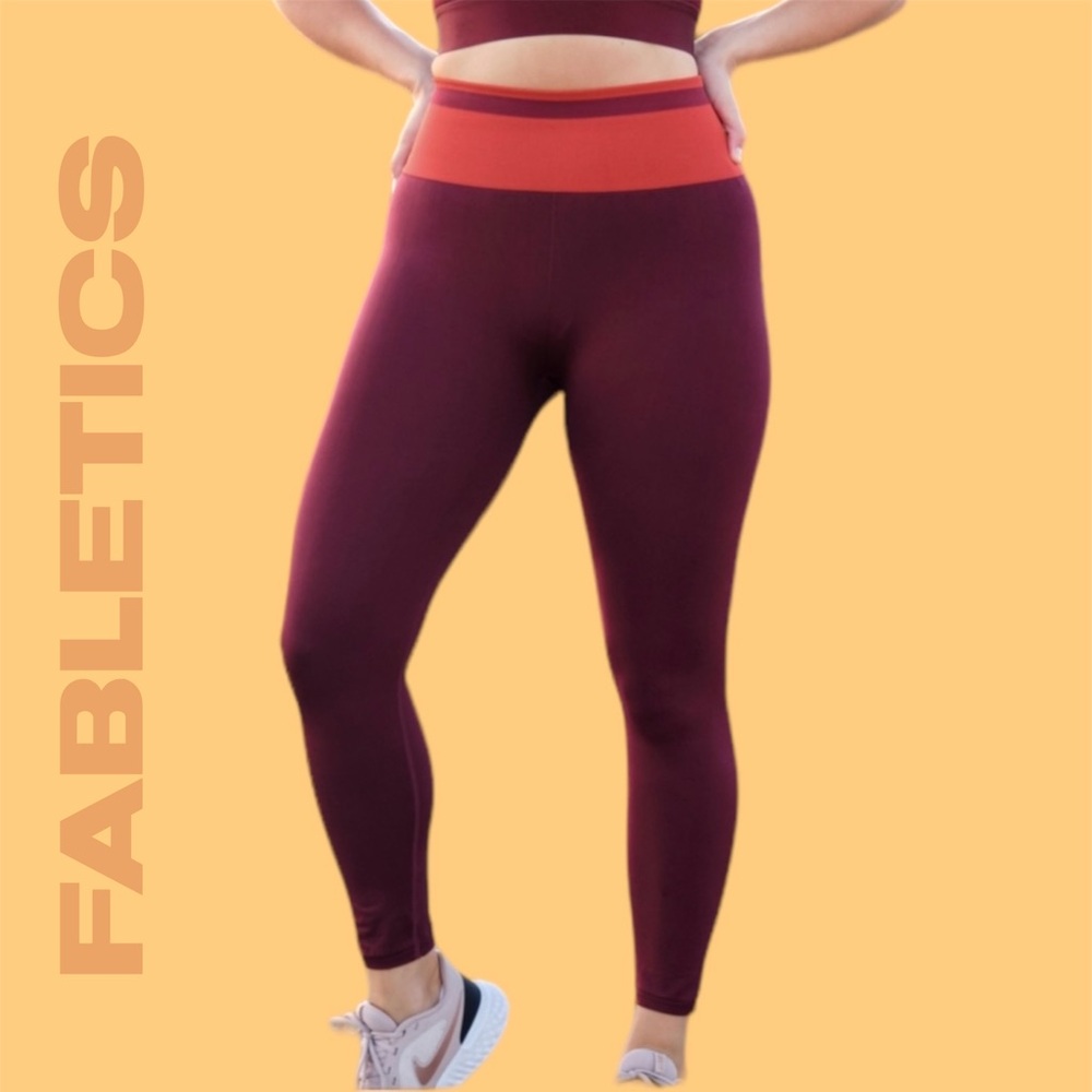 Fabletics Crimson Cool High Waist sculpt compression Seamless Legging Medium